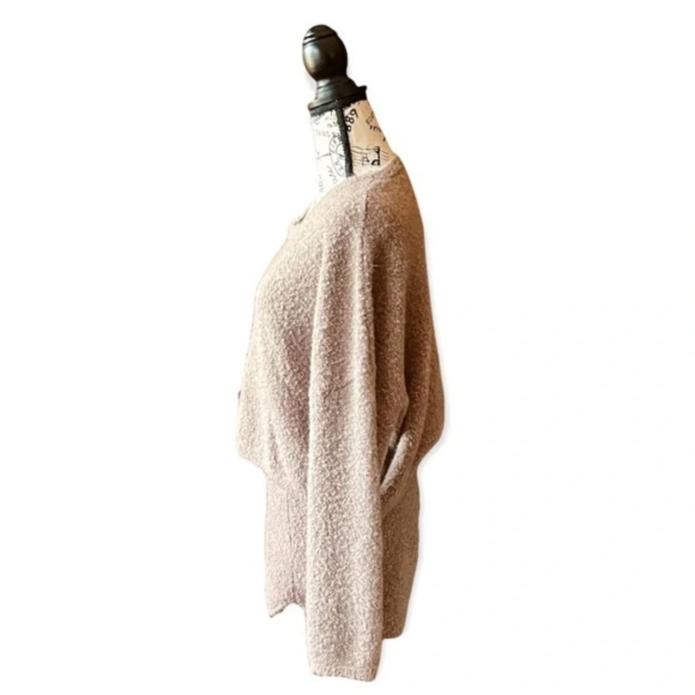 4th & Reckless Kairo Bouclé Sweater Lounge Set Tan Small | Cozy Bell Sleeve